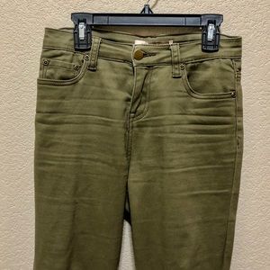 Army Green Forever 21 Skinny Jeans